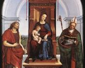 拉斐尔 : Madonna and Child, The Ansidei Altarpiece